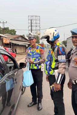 Hari Ketiga Operasi Patuh Maung 2026, Polresta Tangerang Ingatkan Pengemudi Pentingnya Sabuk Pengaman